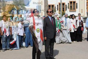 جامعة العريش تشارك في ماراثون للعصا البيضاء لأصحاب البصيرة وضعاف البصر .