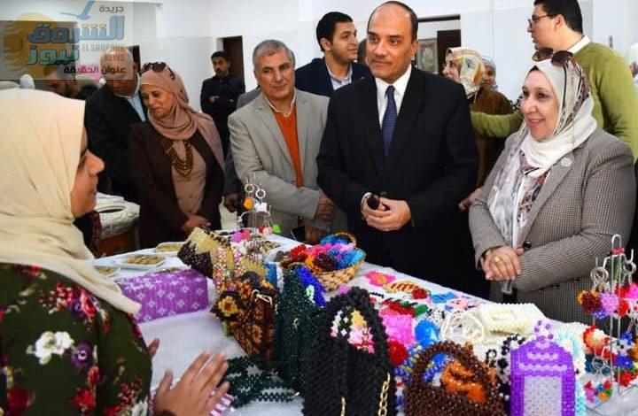 جامعة العريش تستضيف معرض منتجات الأسر والشابات السيناوية بالتعاون مع المجلس القومي للمرأة بالمحافظة.